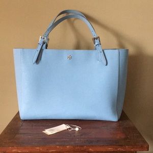 baby blue tory burch bag